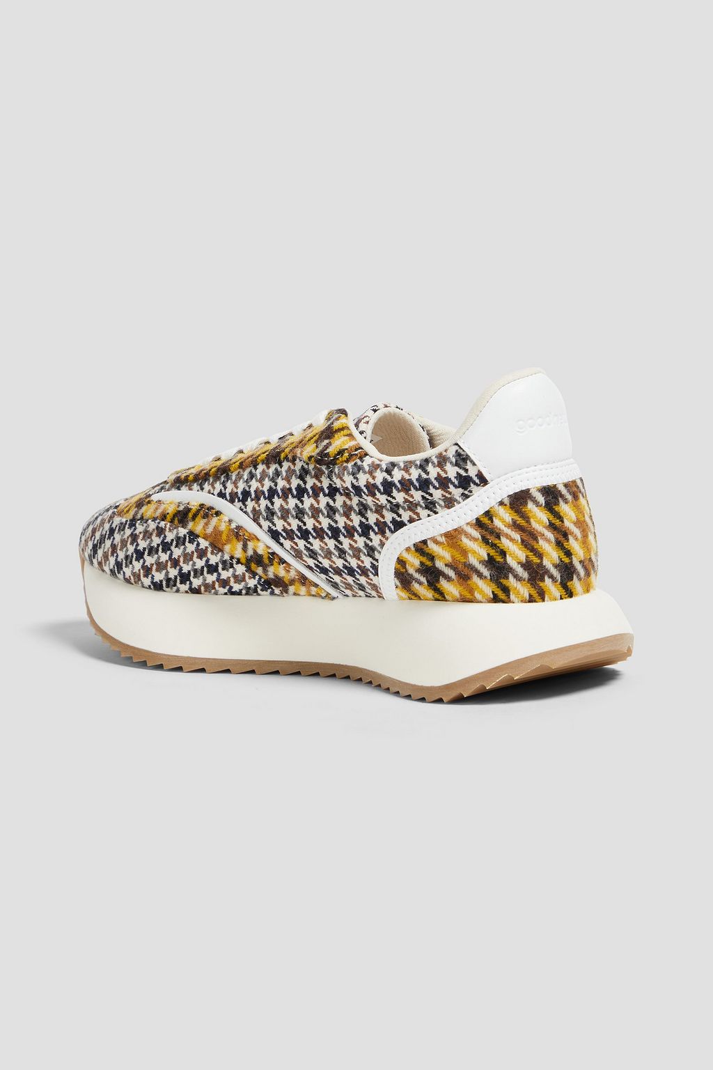 GOOD NEWS Kook houndstooth tweed sneakers