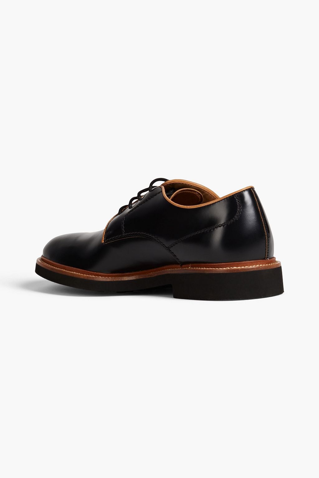 TOD'S Glossed-leather derby shoes