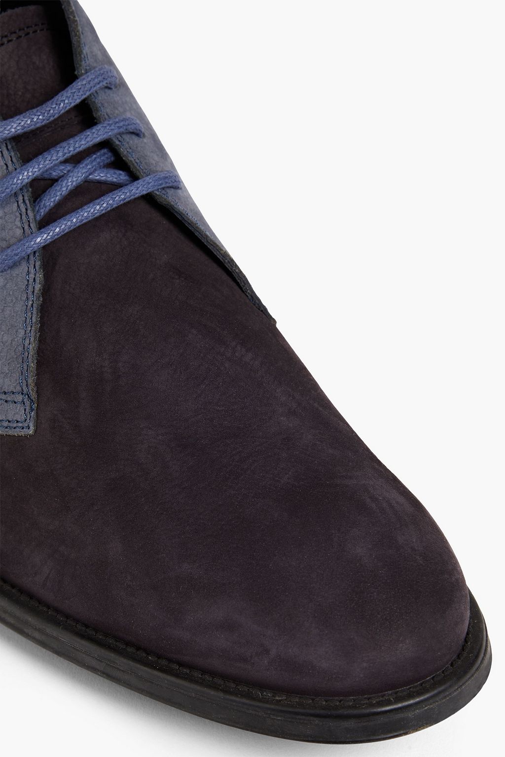 TOD'S Two-tone nubuck chukka boots