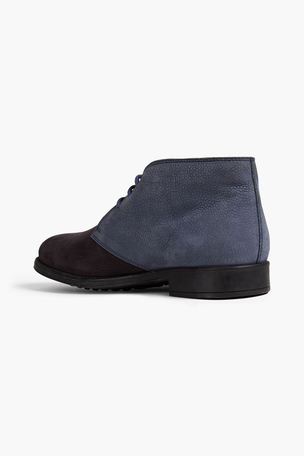 TOD'S Two-tone nubuck chukka boots