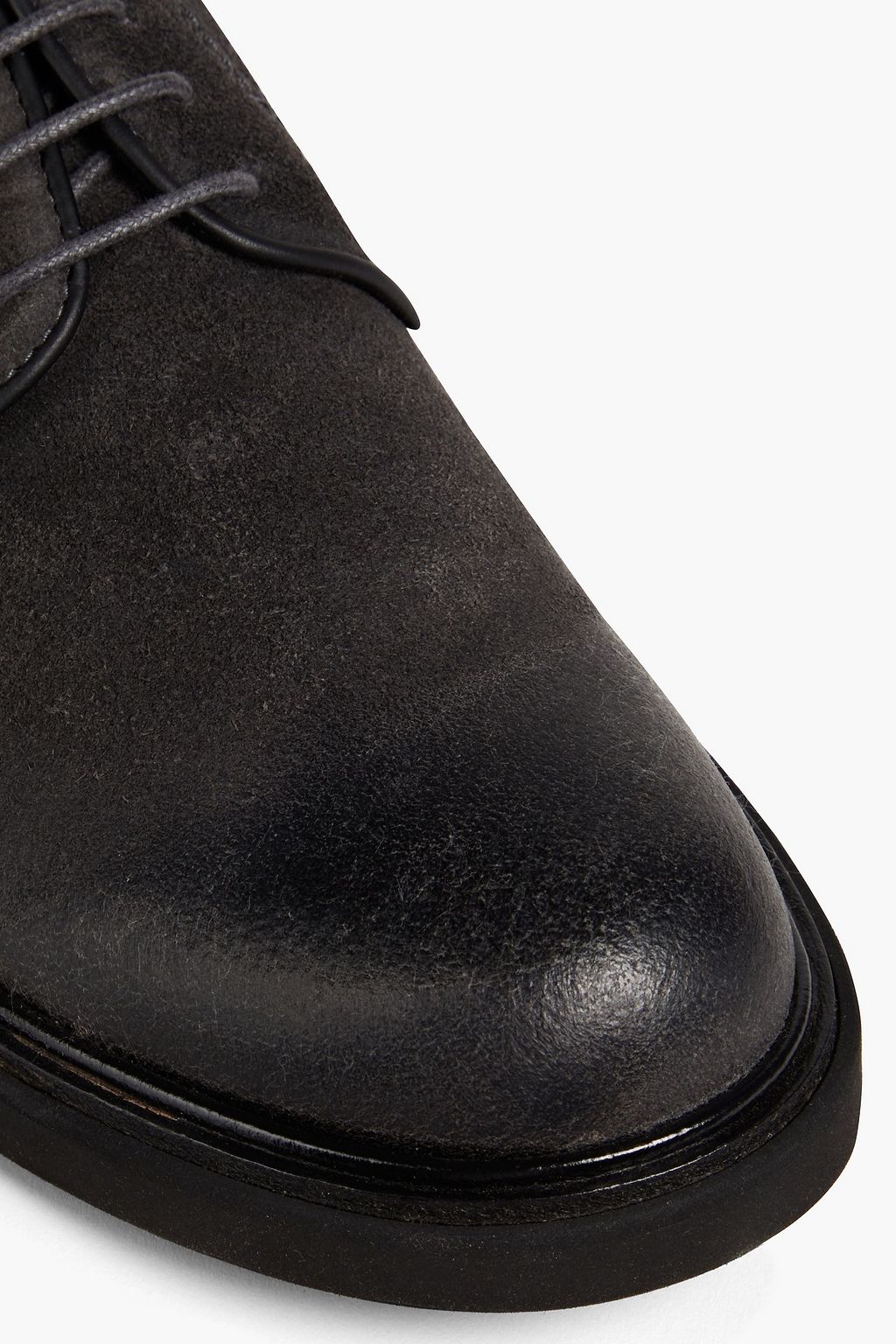 TOD'S Coated suede derby shoes