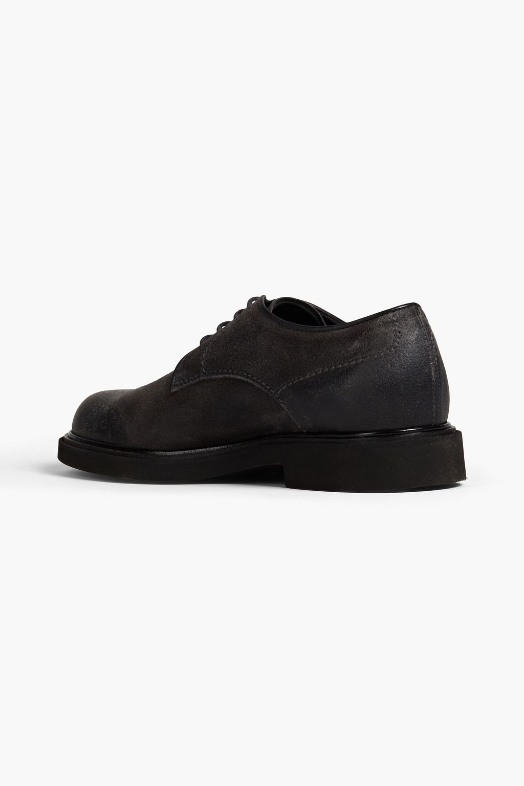 TOD'S Coated suede derby shoes