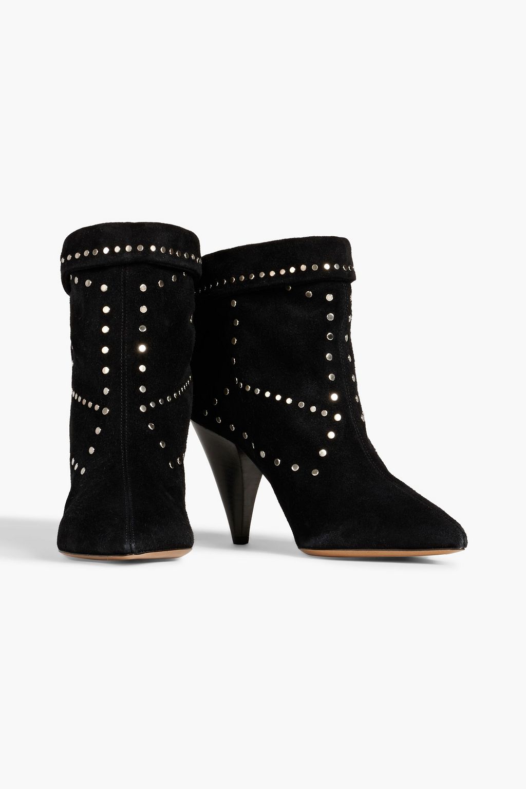 MARANT Lisbo studded suede boots | Sale up 70% off | THE OUTNET