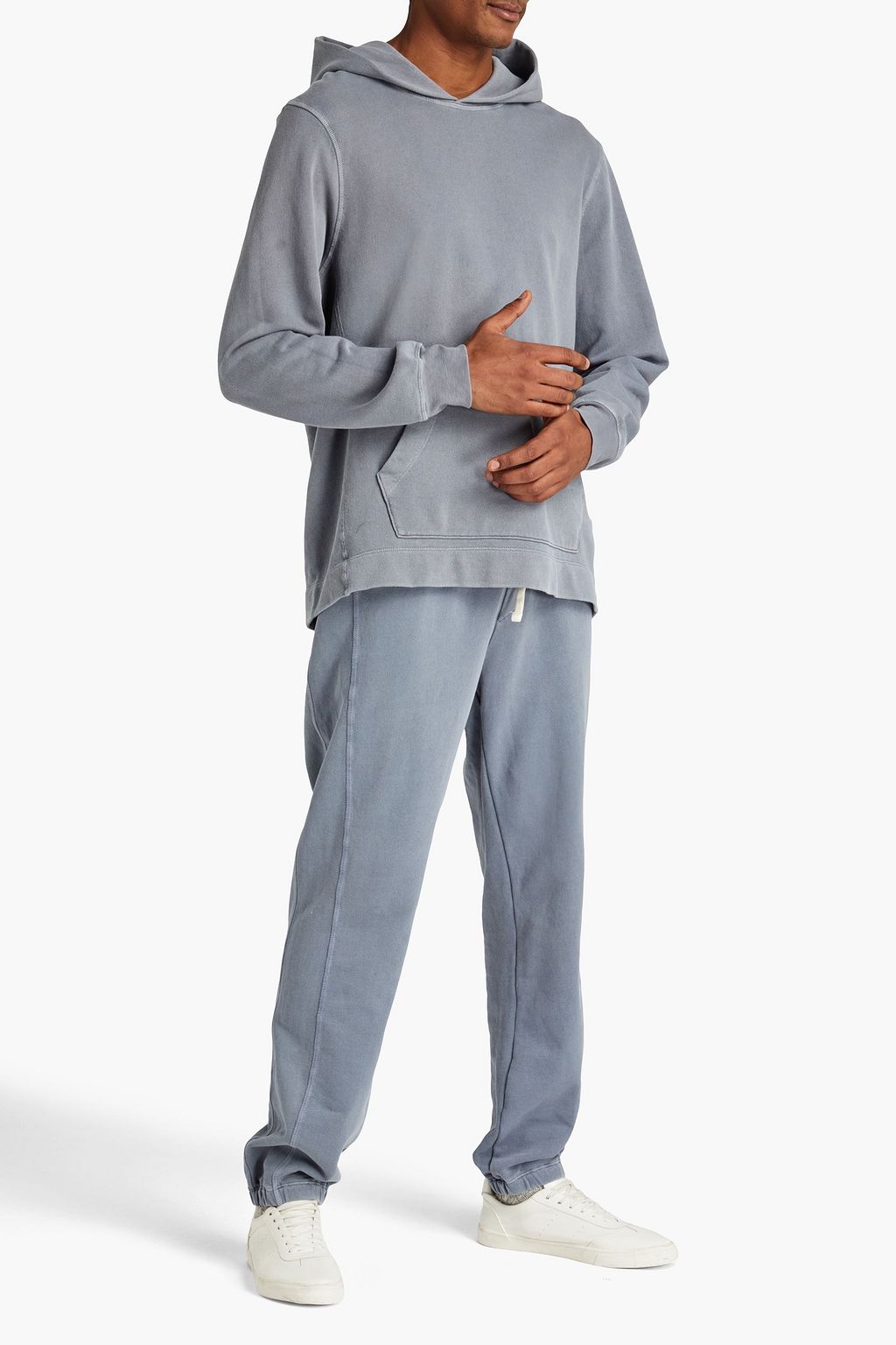 James Perse Vintage French Terry Zip Up Hoody - Relaxed Fit Cotton