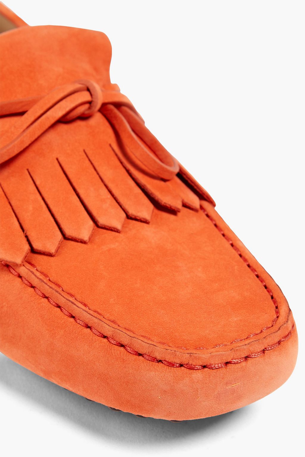 TOD'S Fringed nubuck loafers