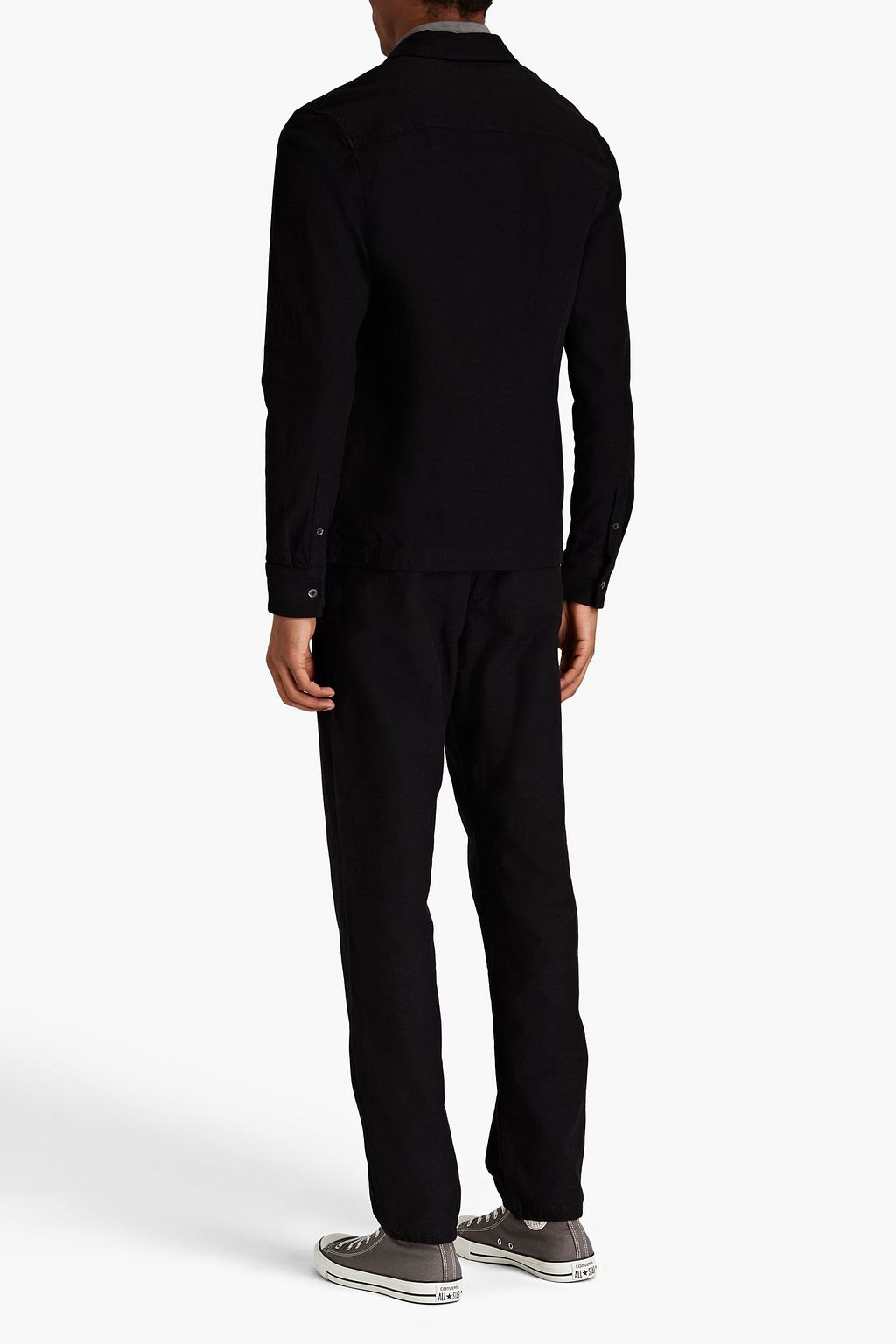 JAMES PERSE Stretch-cotton jersey shirt