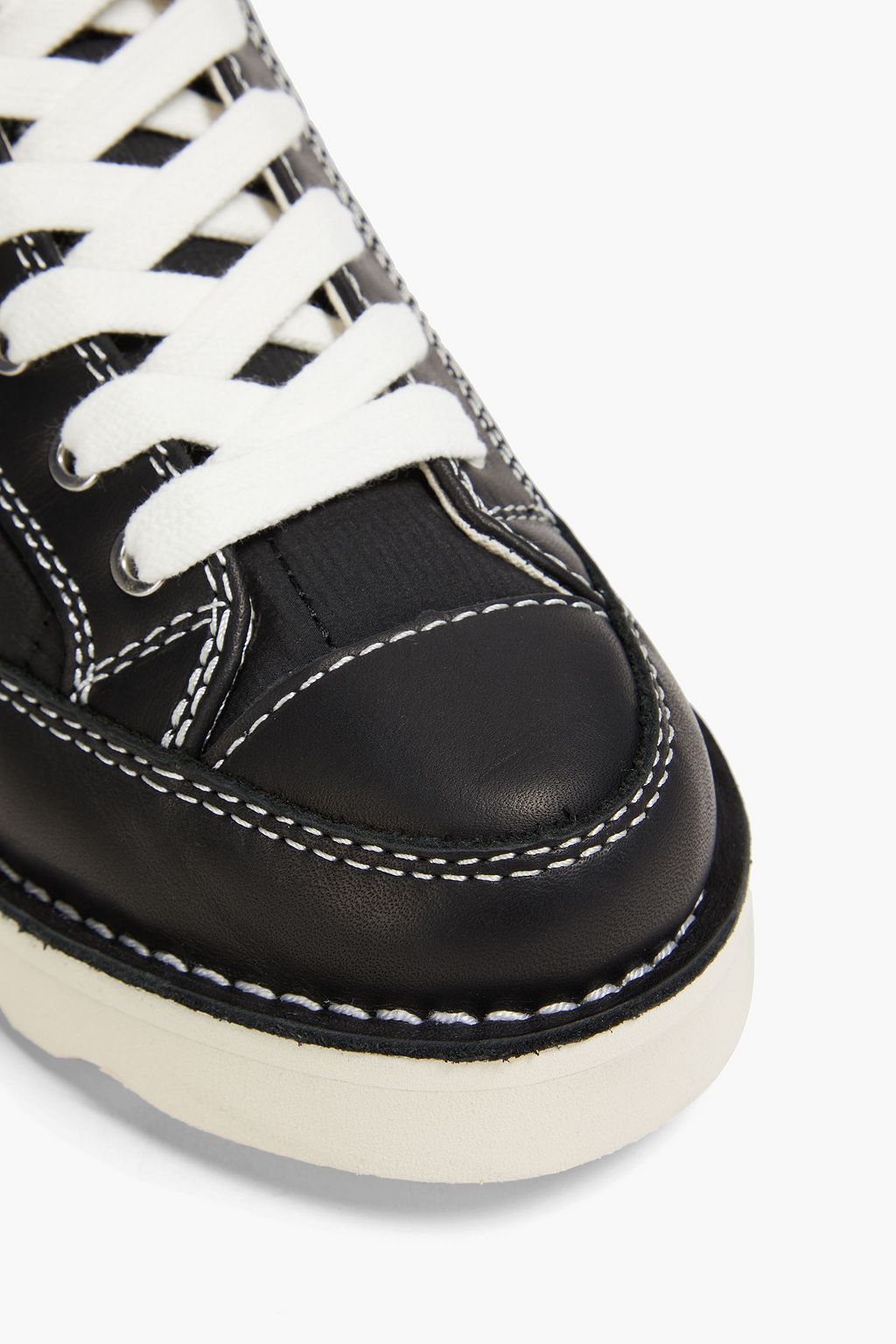 GOOD NEWS Roopa quilted ripstop and leather ankle boots