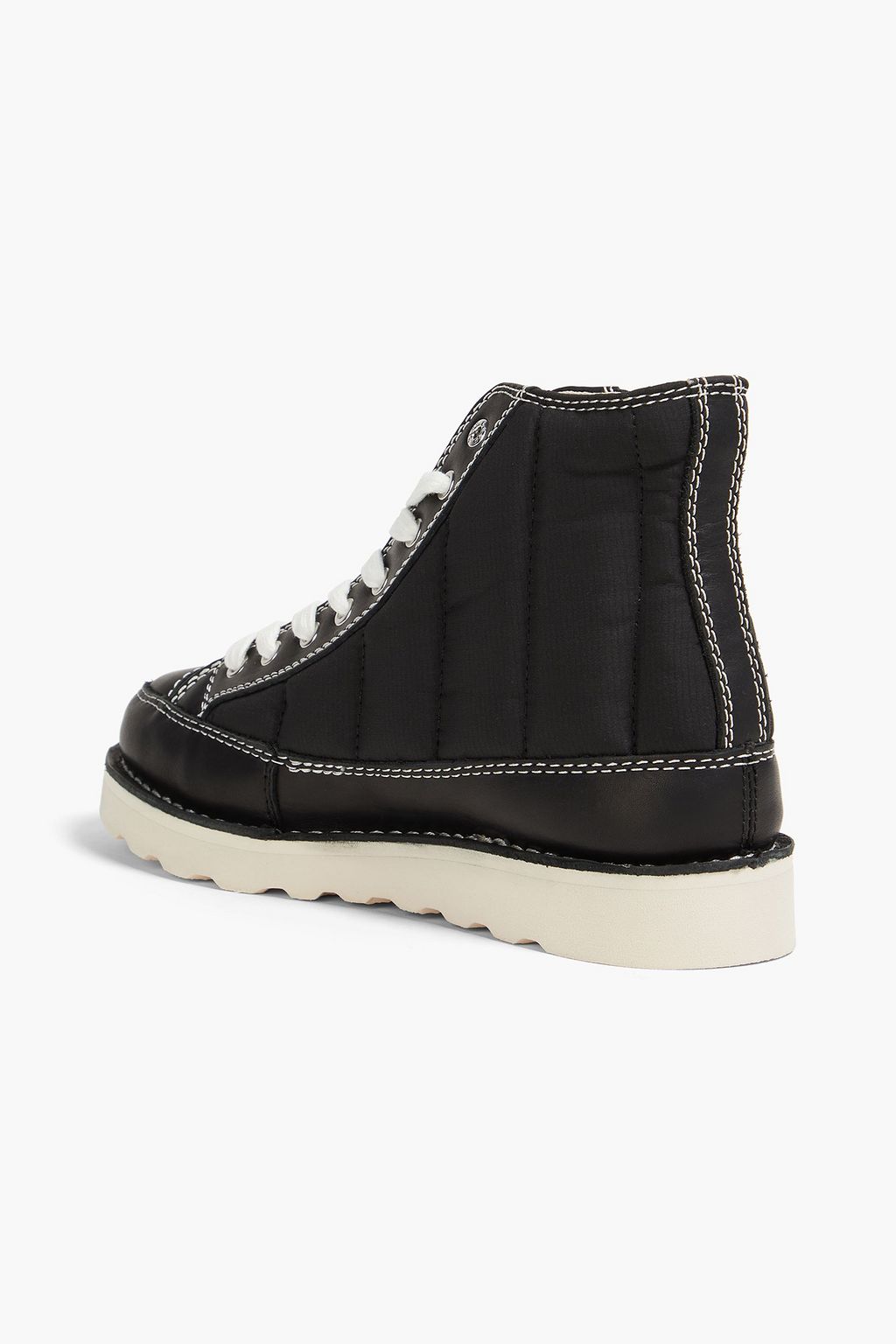 GOOD NEWS Roopa quilted ripstop and leather ankle boots