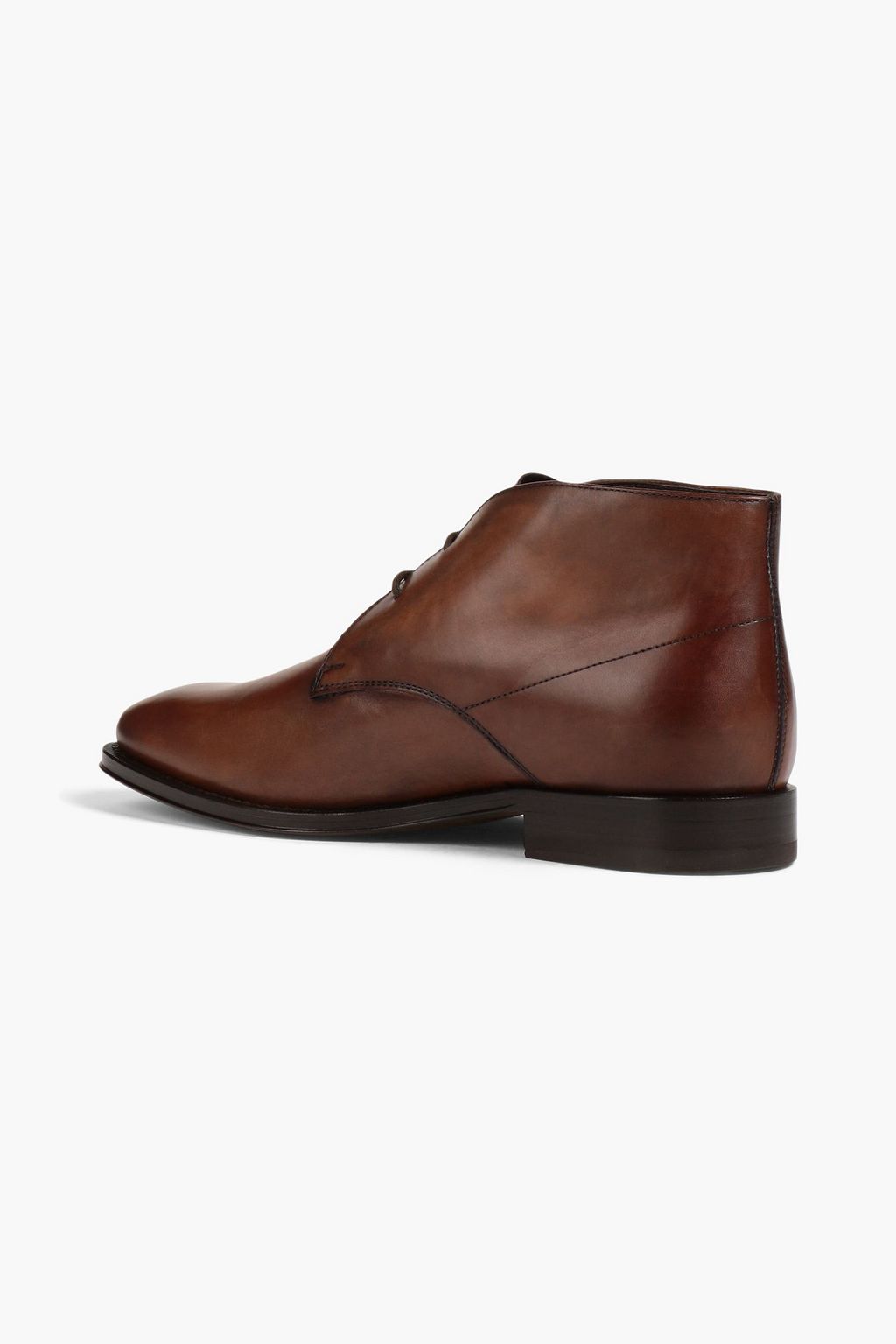 TOD'S Burnished leather chukka boots