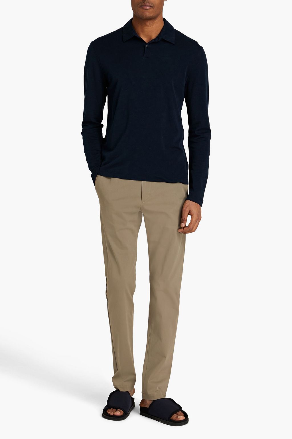 JAMES PERSE Cotton-jersey polo shirt