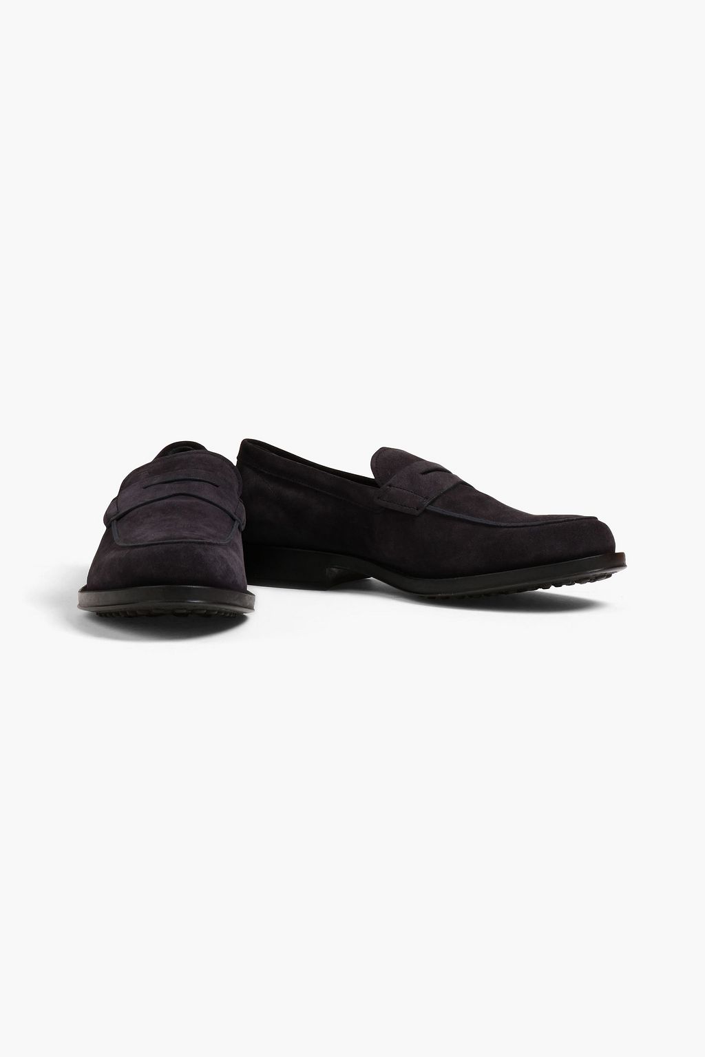 TOD'S Suede penny loafers