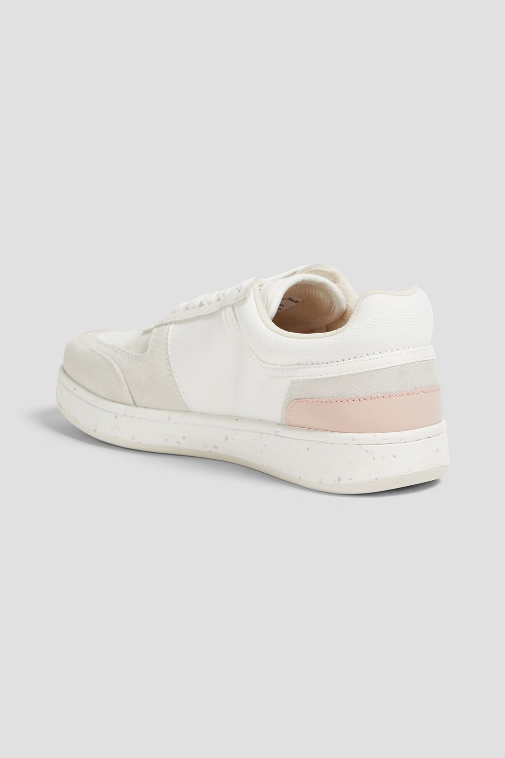 GOOD NEWS Mack color-block canvas and suede sneakers