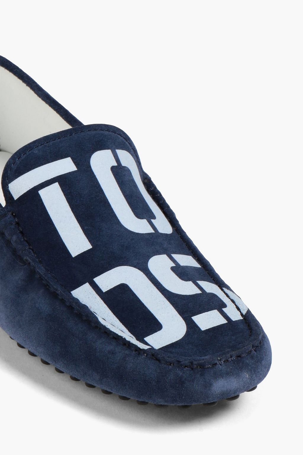 TOD'S Printed suede driving shoes