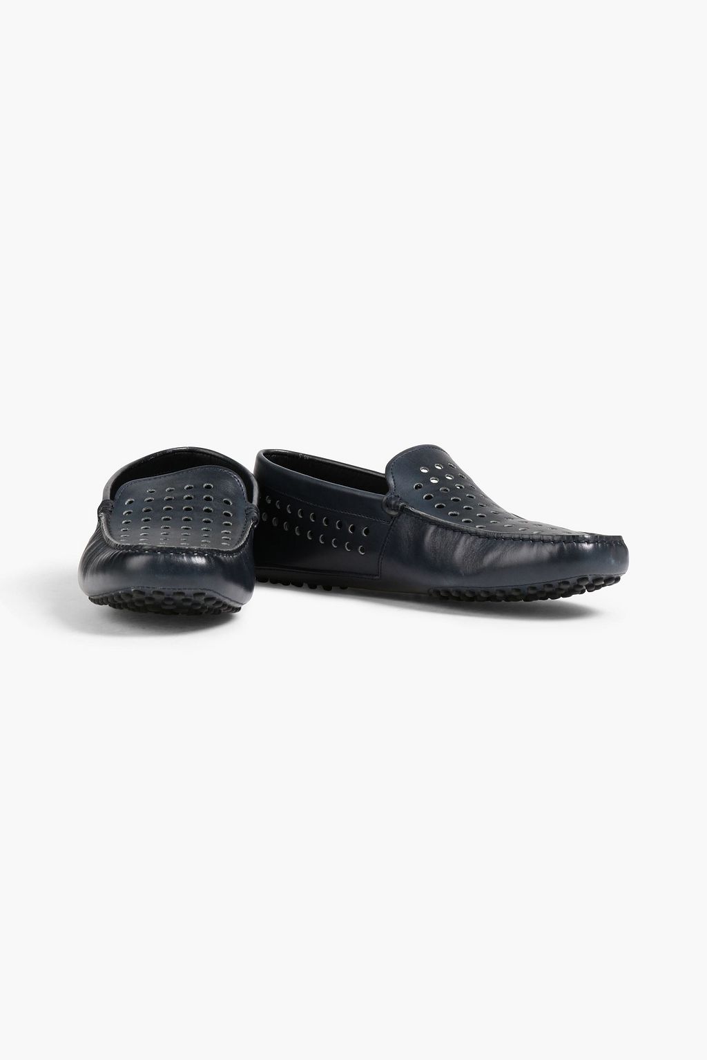 TOD'S Laser-cut leather driving shoes