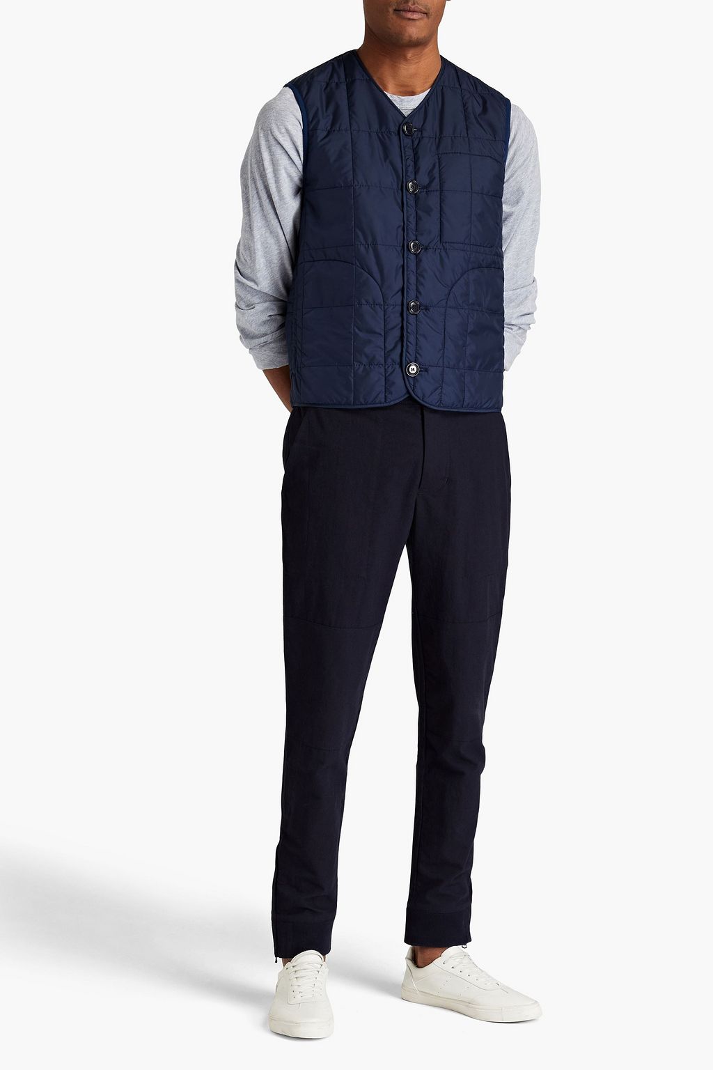 JAMES PERSE Aviator slim-fit cotton-blend twill pants