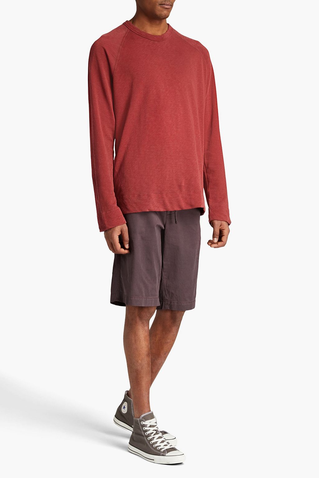 JAMES PERSE French cotton-terry sweatshirt