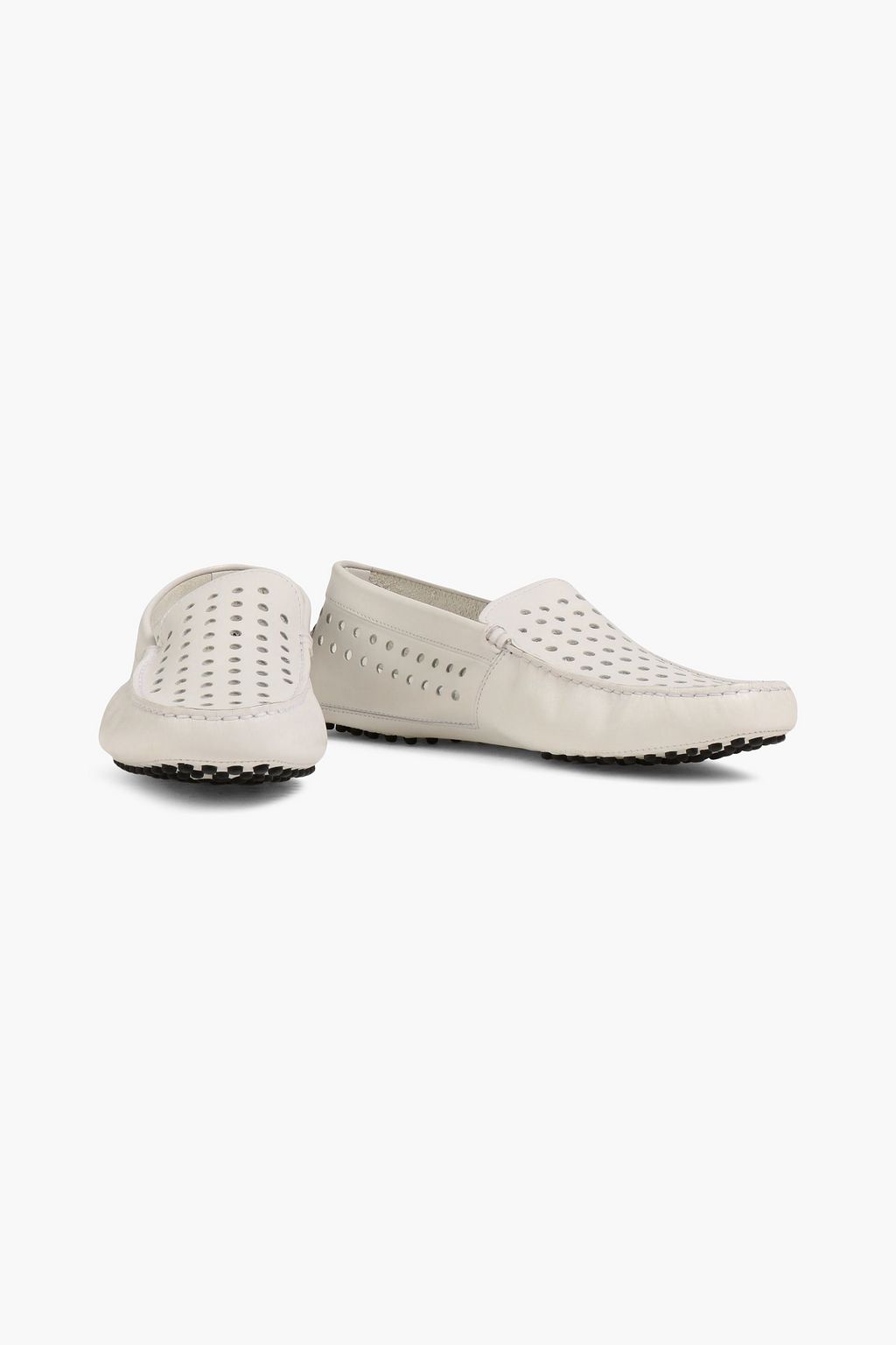 TOD'S Laser-cut leather driving shoes