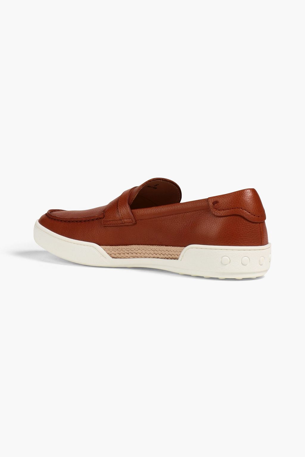 TOD'S Pebbled-leather loafers