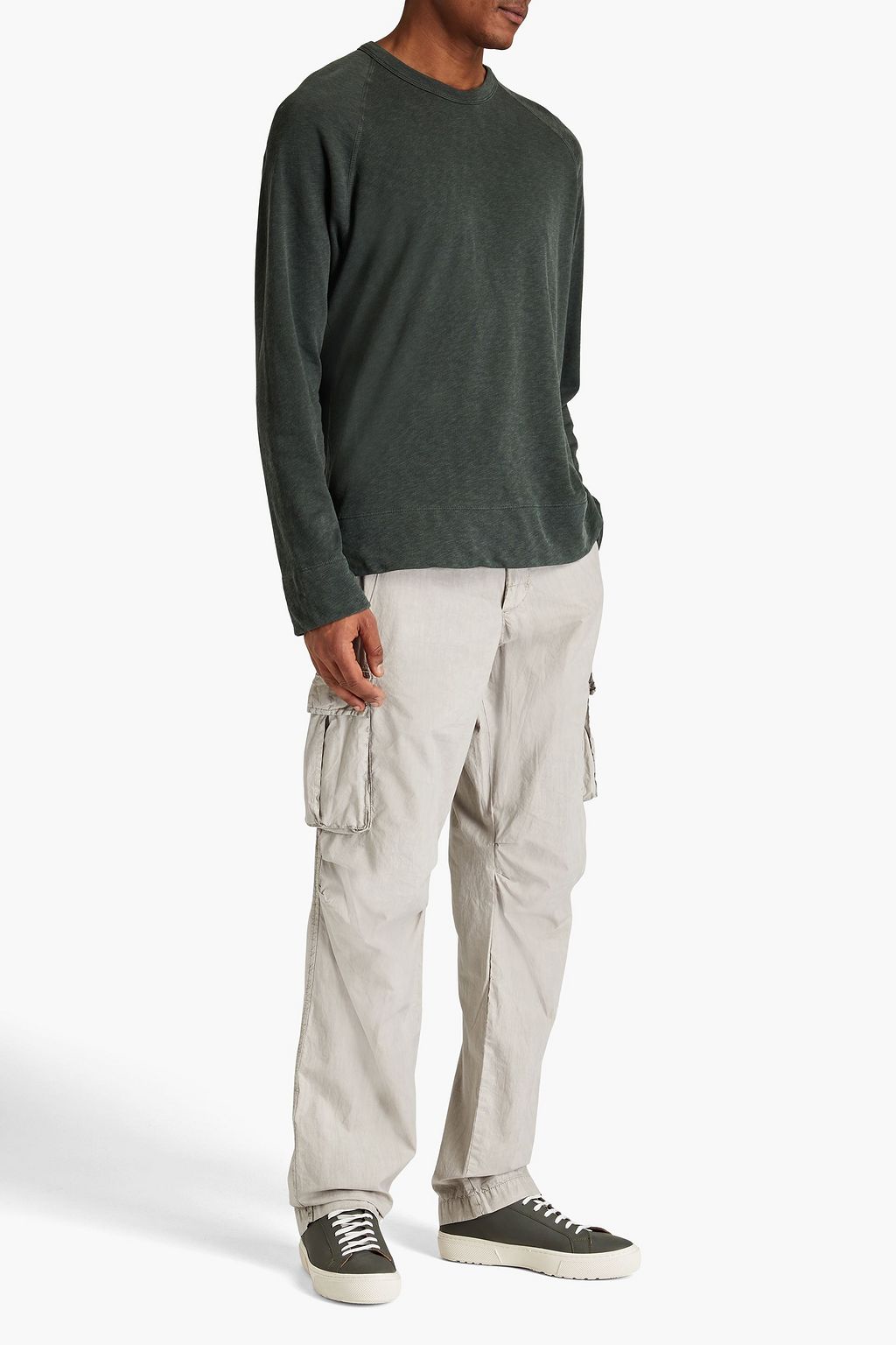 JAMES PERSE French cotton-terry sweatshirt