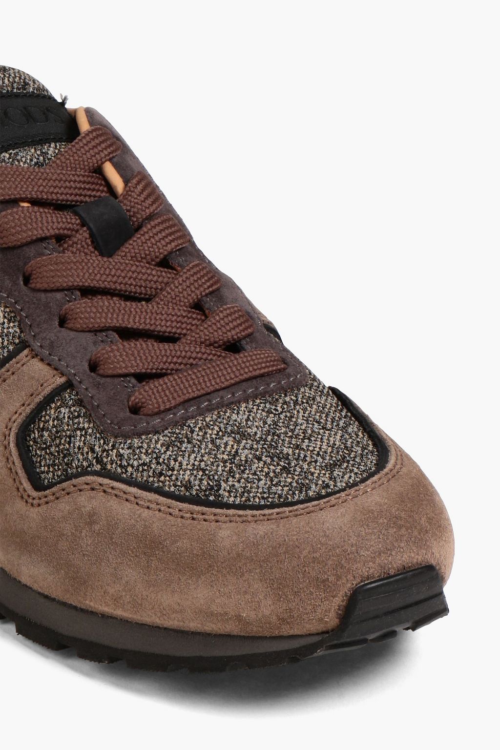 TOD'S Tweed and suede sneakers