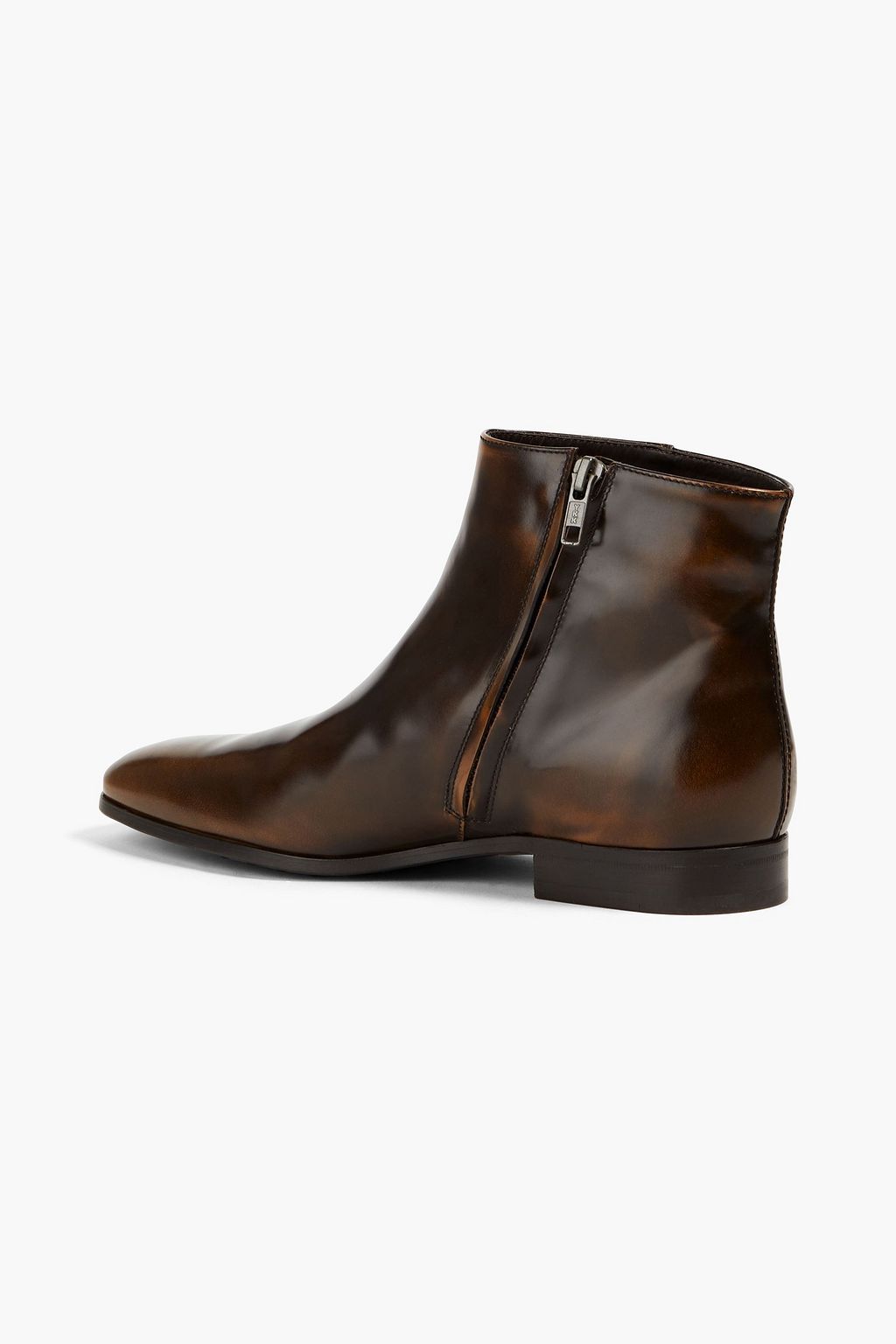 TOD'S Glossed-leather boots