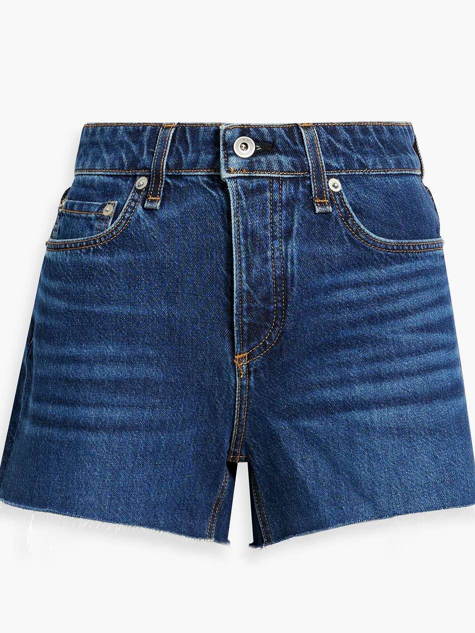 dre frayed denim shorts