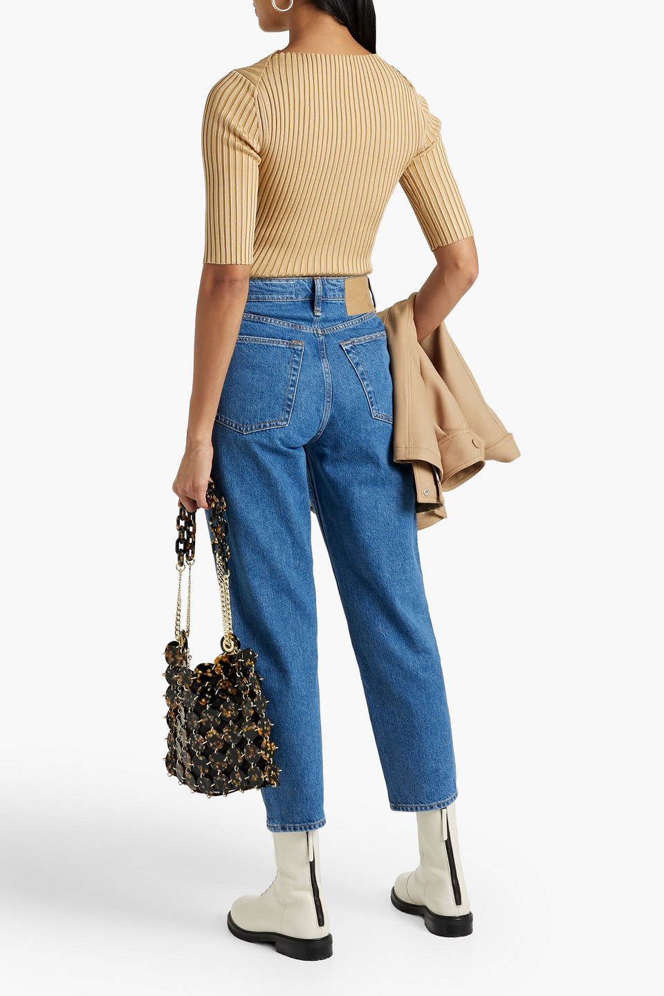 RAG & BONE ALISSA CROPPED HIGH-RISE STRAIGHT-LEG JEANS 3074457345634644180