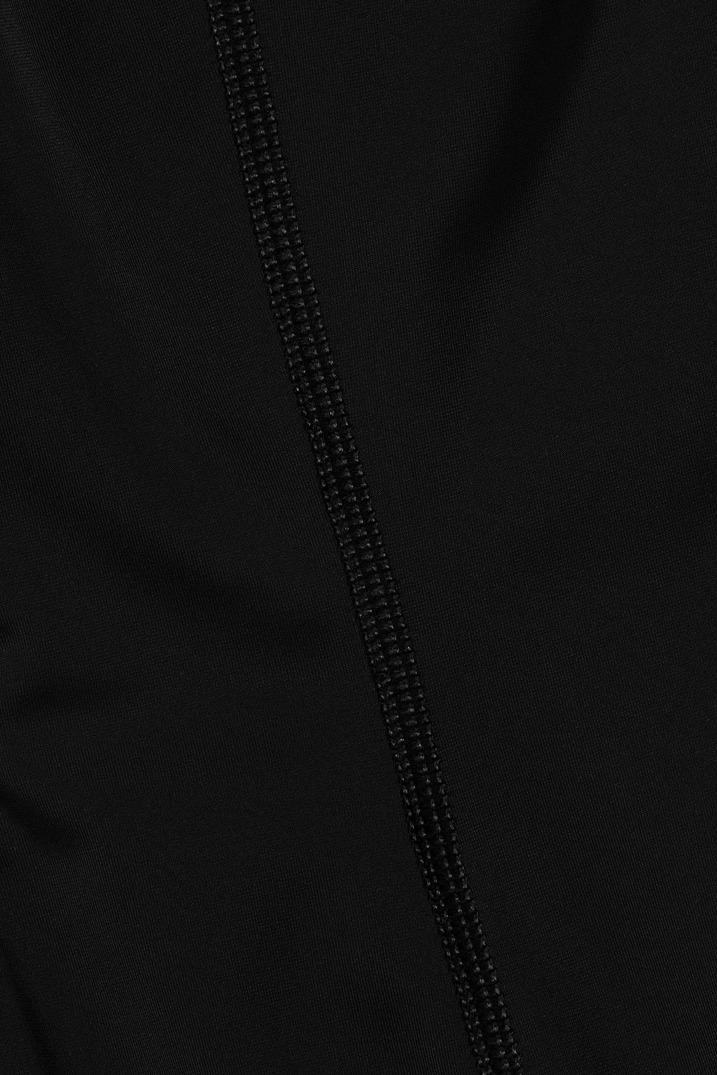 GOOD AMERICAN Mesh-trimmed stretch-jersey bodysuit