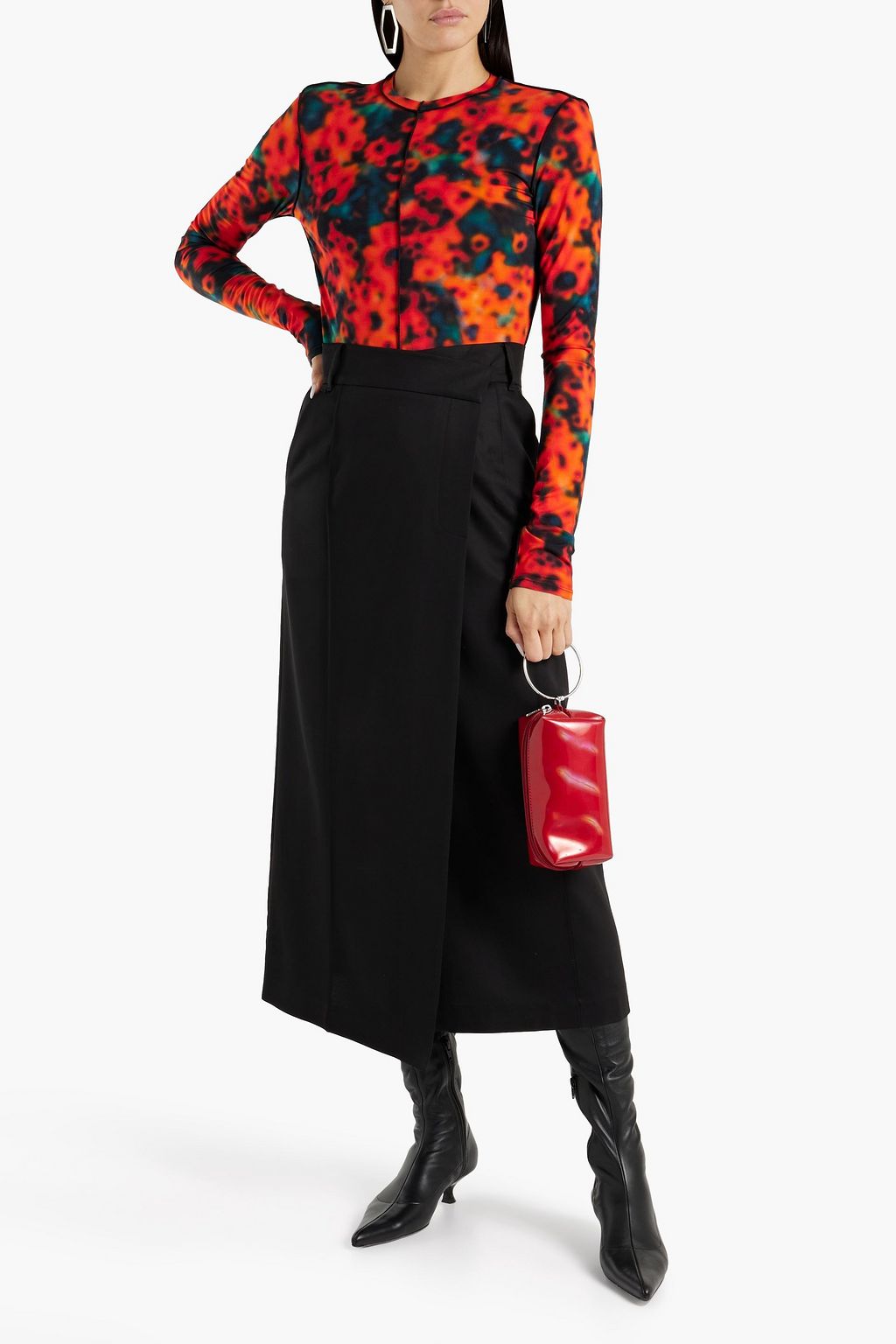 PROENZA SCHOULER 프린트 저지 탑