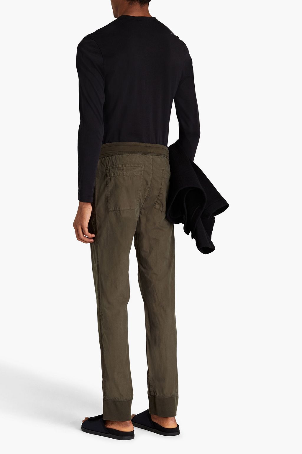 JAMES PERSE Cotton-jersey Henley T-shirt