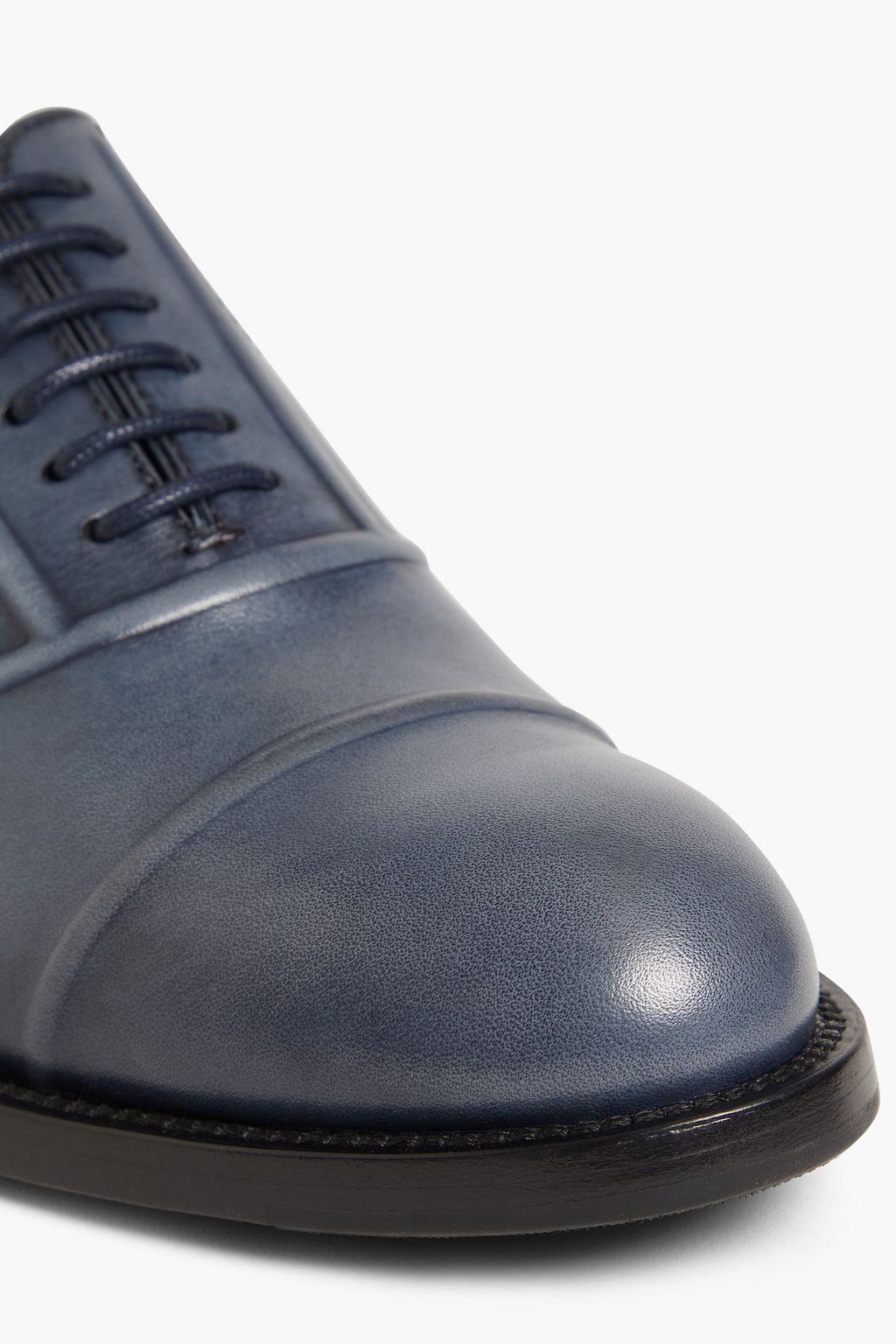 TOD'S Burnished leather Oxford shoes