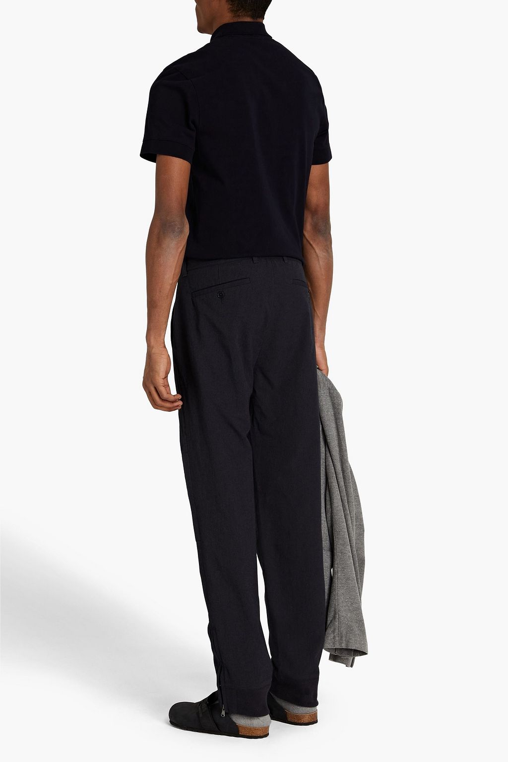 JAMES PERSE Aviator slim-fit cotton-blend twill pants