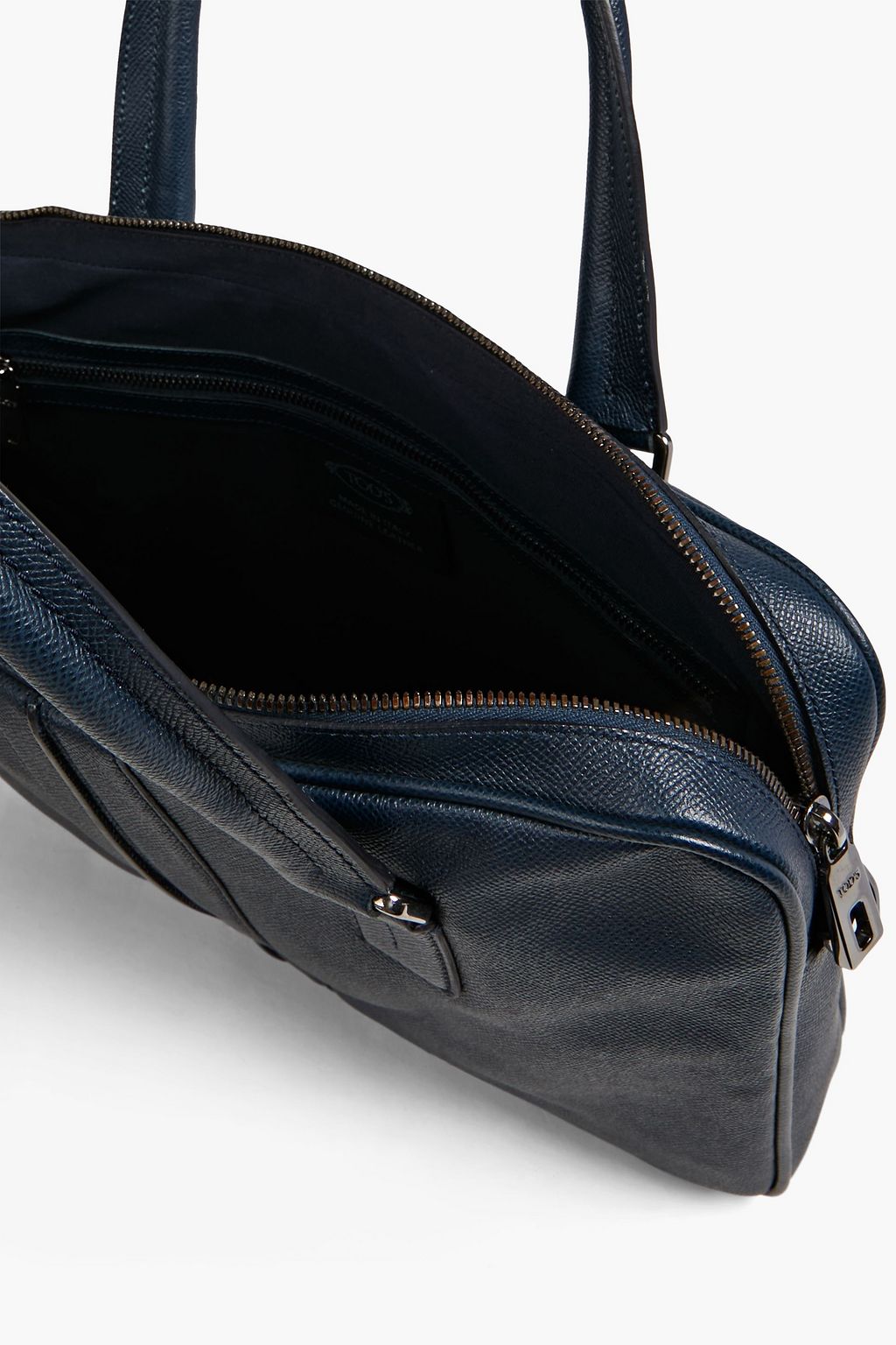 TOD'S Textured-leather briefcase