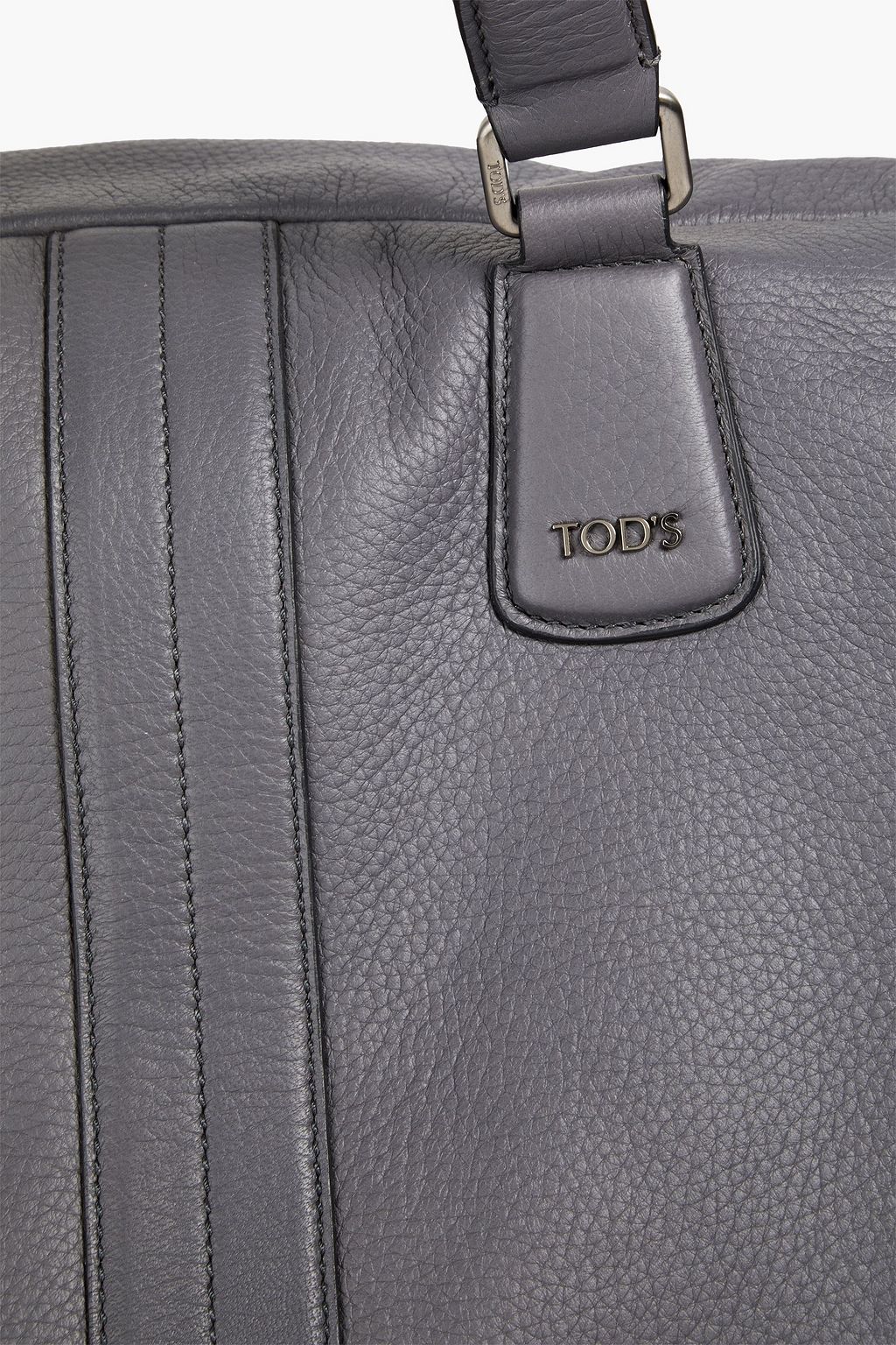 TOD'S ぺブル加工レザー ブリーフケース
