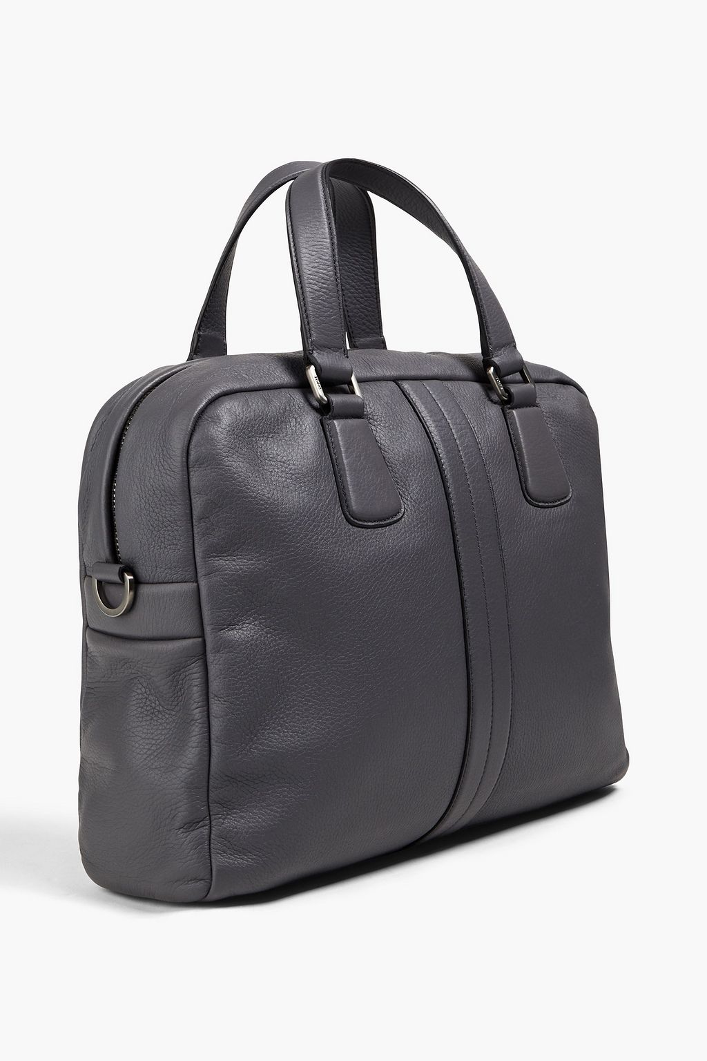 TOD'S ぺブル加工レザー ブリーフケース