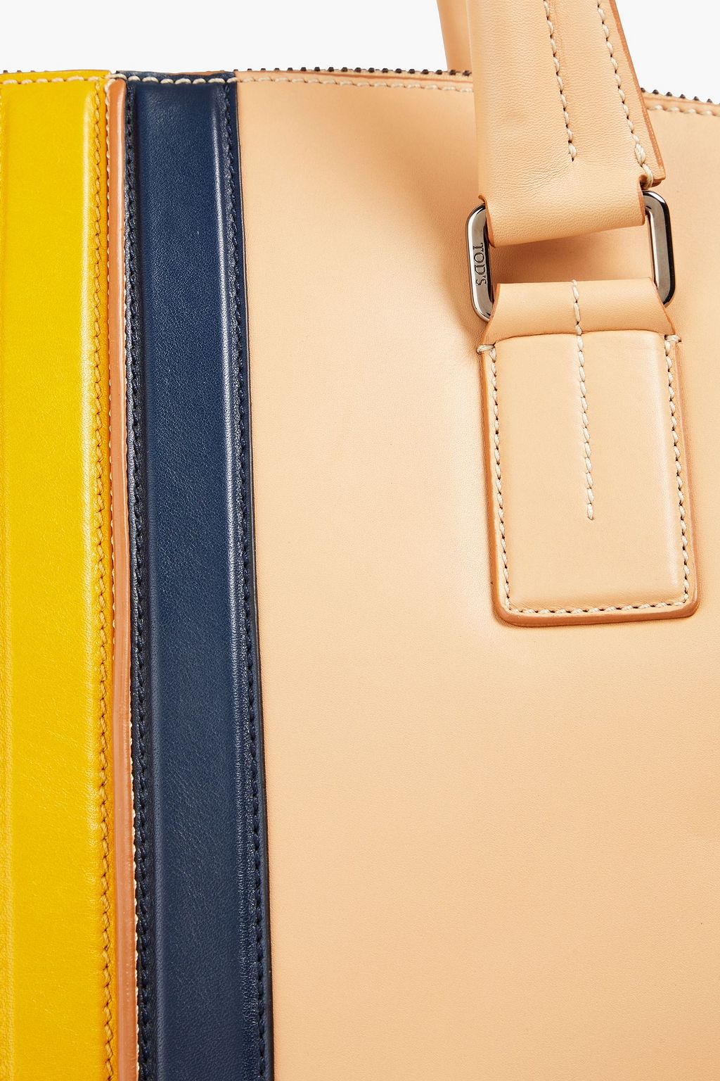 TOD'S Weekender aus Leder mit Streifen