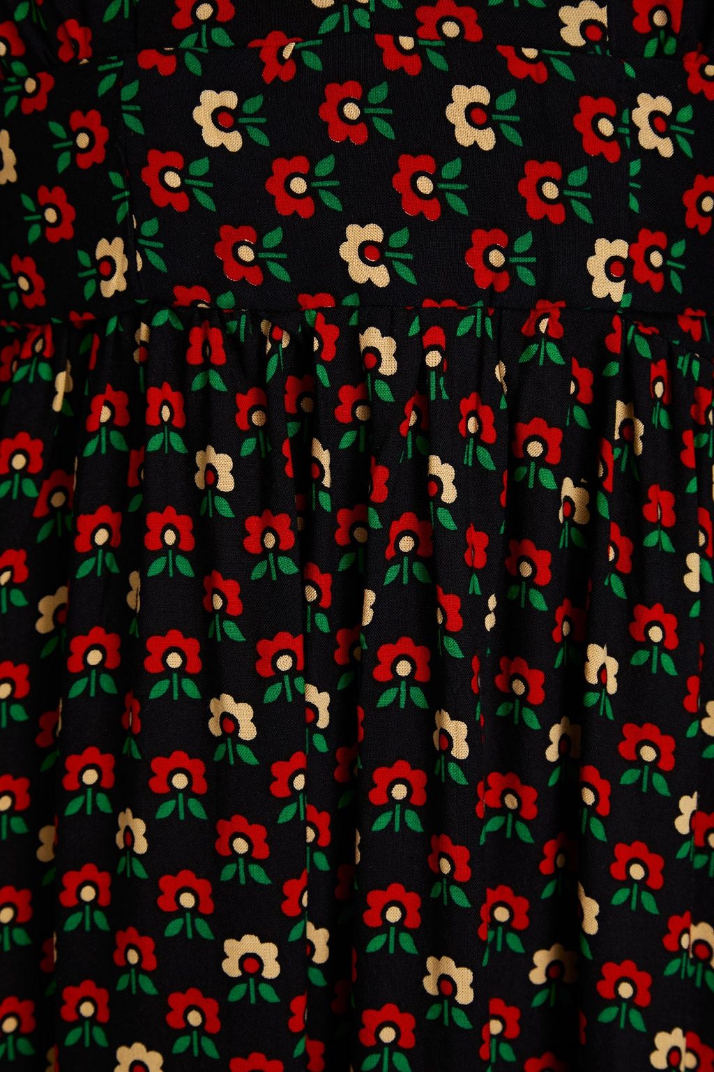 ANTIK BATIK Melo belted floral-print crepe de chine blouse