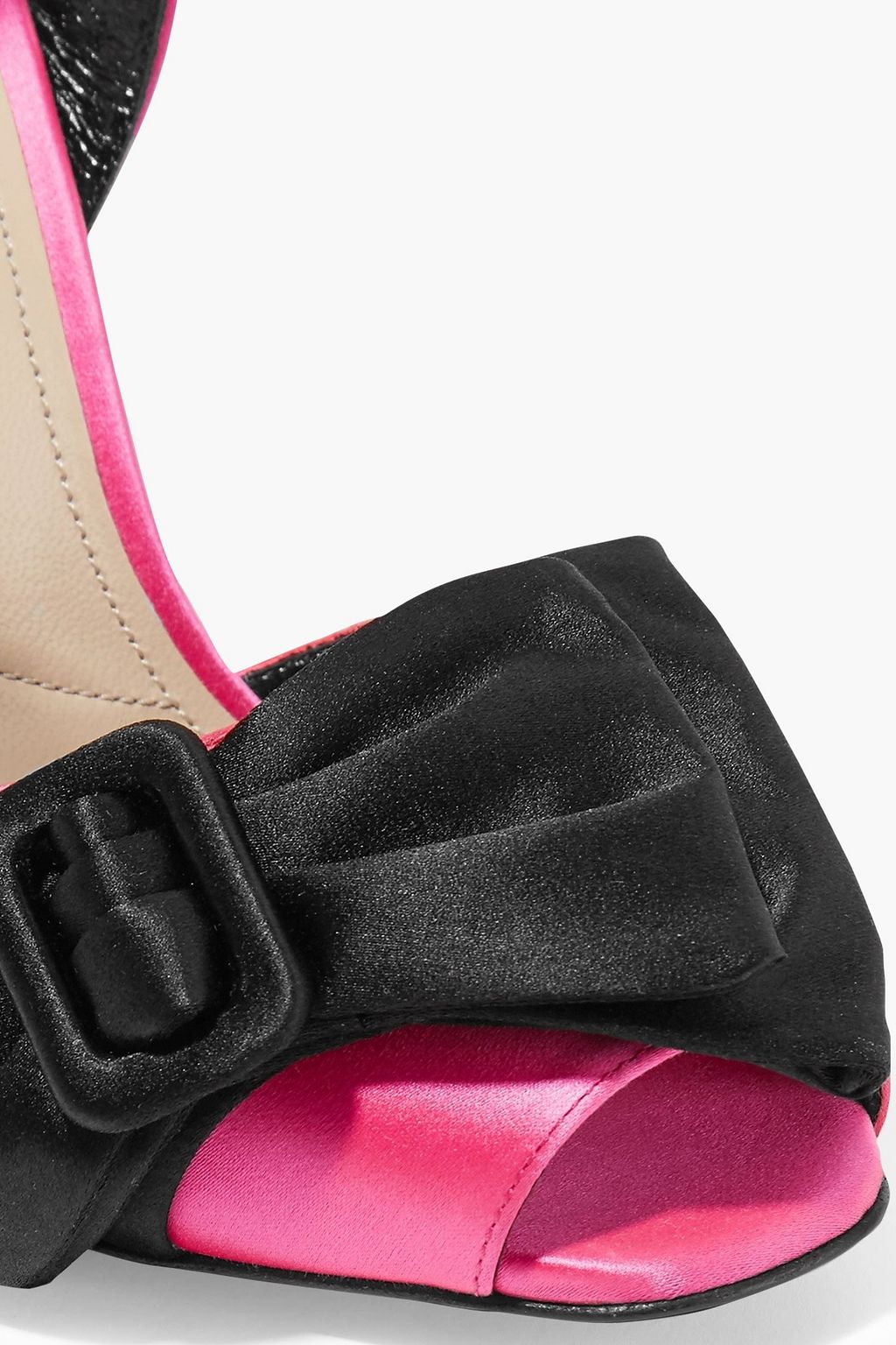PRADA 110 Wedges aus Satin mit Schleife