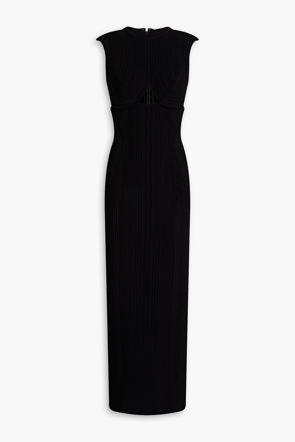 Herve Leger Cutout Bandage Midi Dress In Black