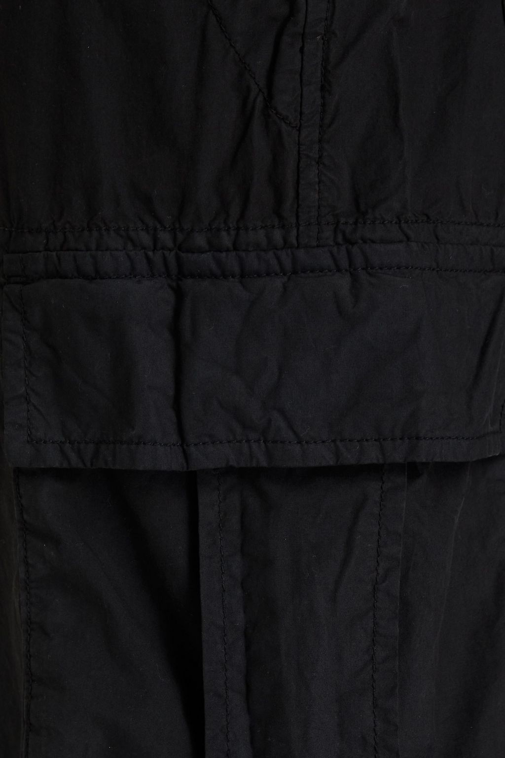 JAMES PERSE Crinkled cotton-poplin cargo pants