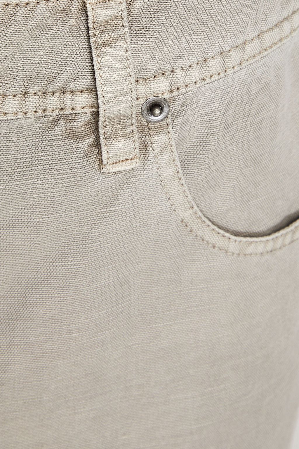 JAMES PERSE Slub cotton and linen-blend pants