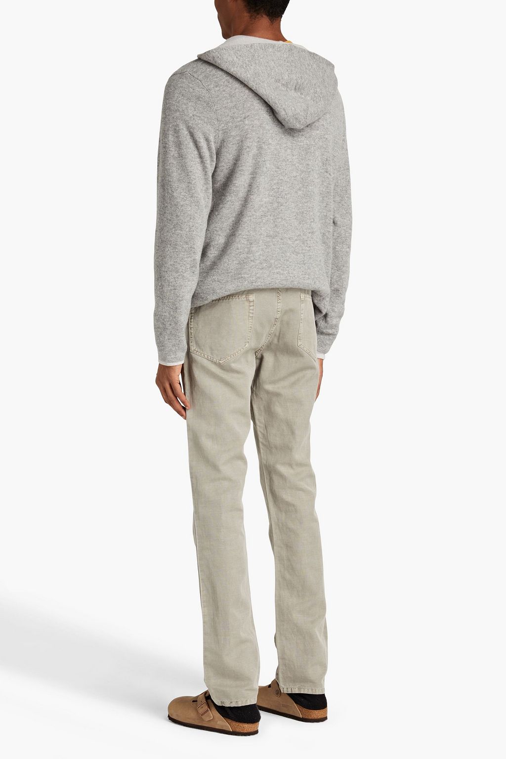 JAMES PERSE Slub cotton and linen-blend pants