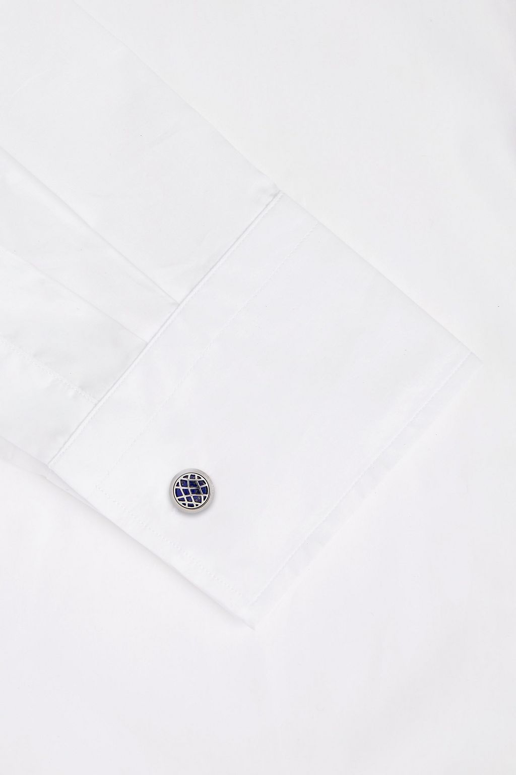 MONTBLANC Silver-tone lapis lazuli cufflinks