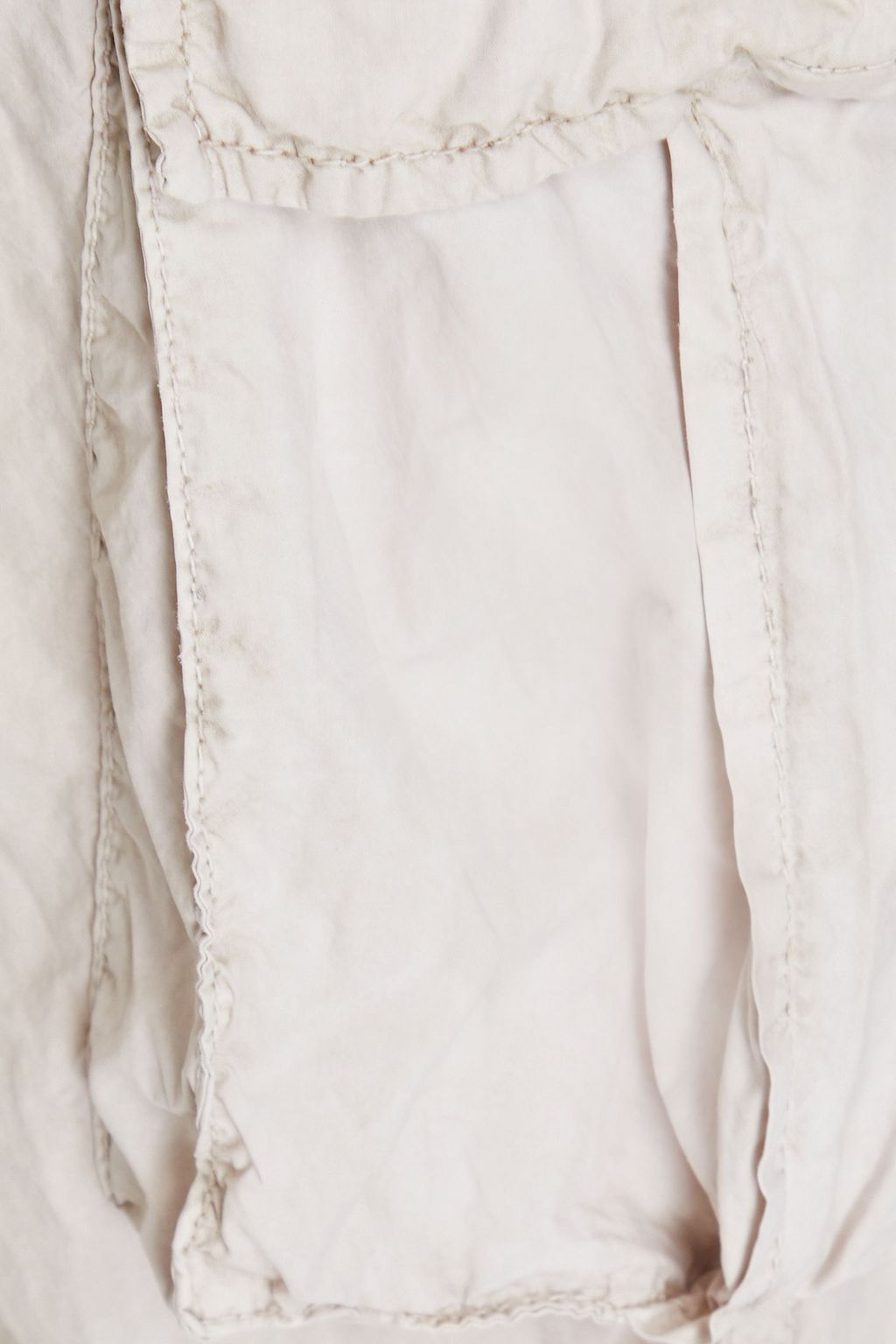 JAMES PERSE Crinkled cotton-poplin cargo pants
