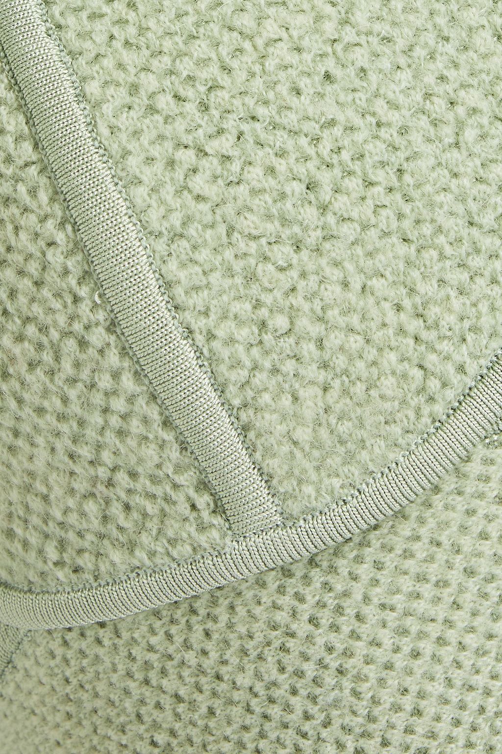 HERVÉ LÉGER Cropped cutout textured-bandage top