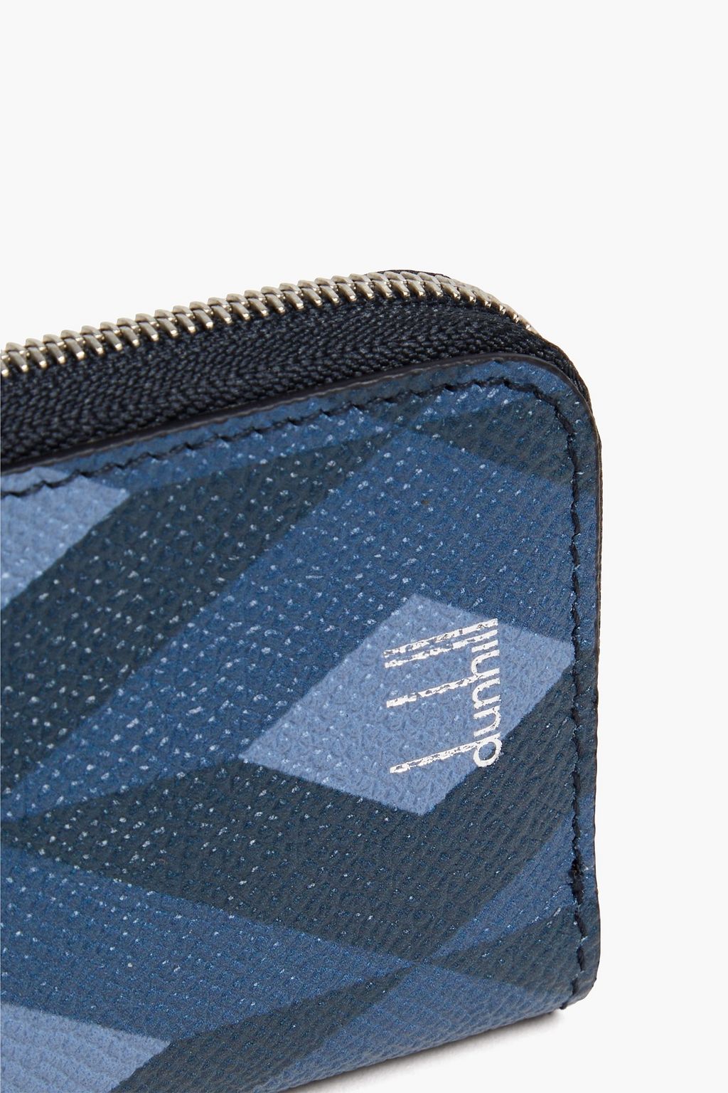 DUNHILL Printed pebbled-leather pen pouch