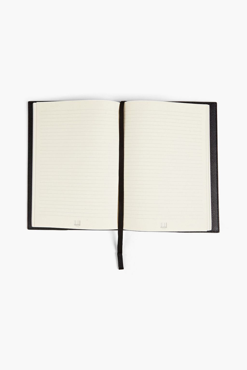DUNHILL Printed pebbled-leather notebook