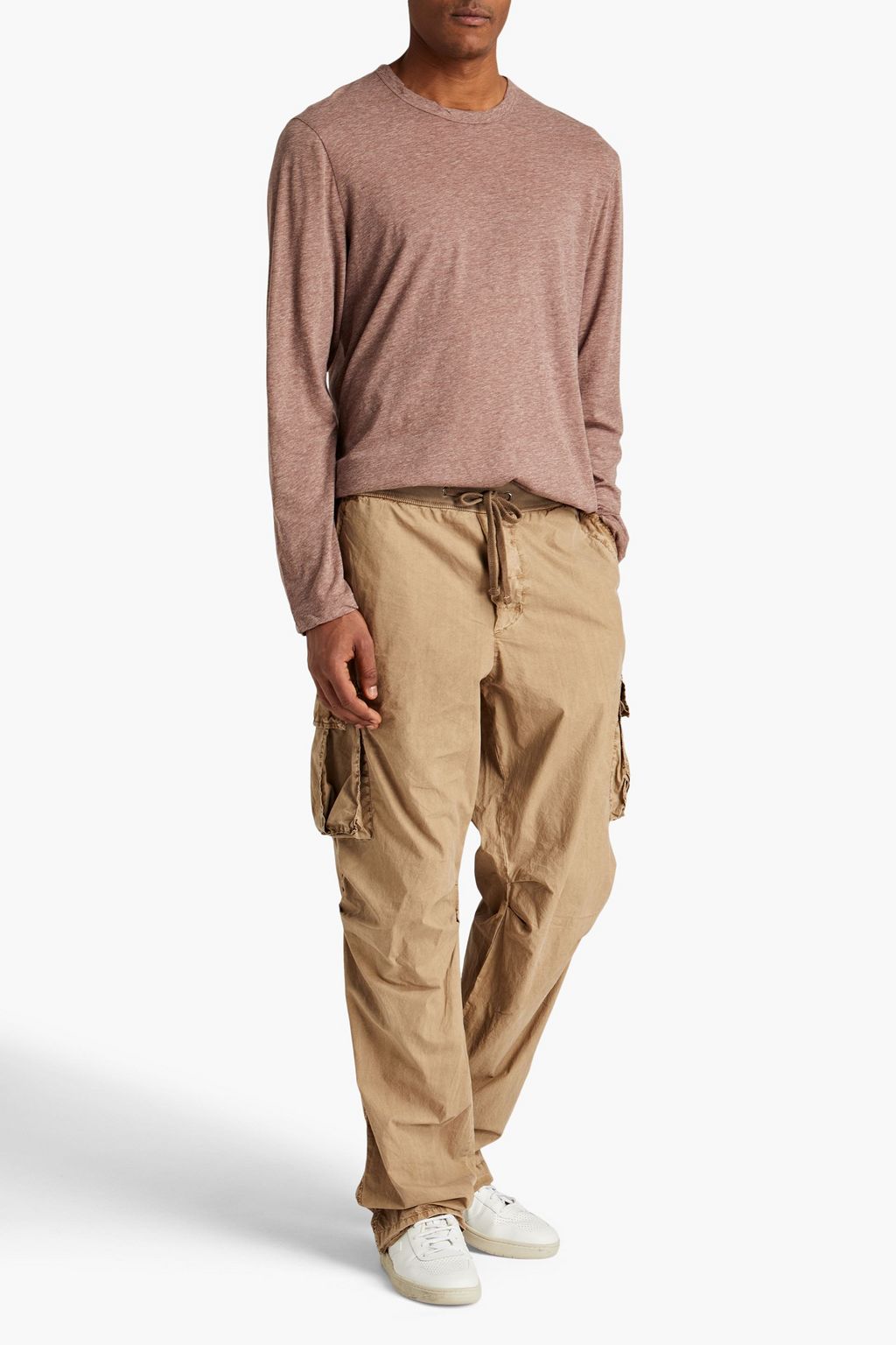JAMES PERSE Cotton-poplin cargo pants