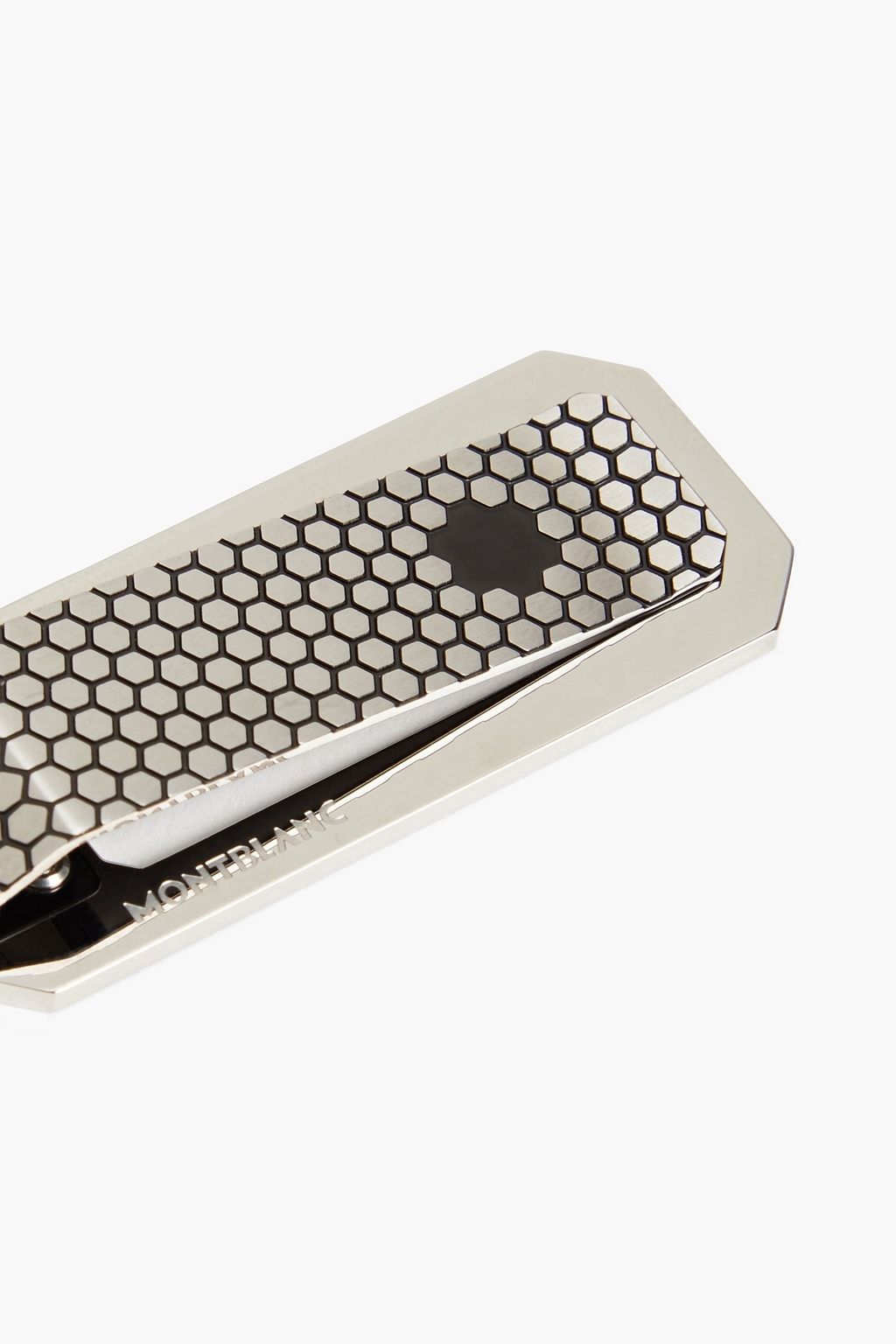 MONTBLANC Silver-tone enamel money clip