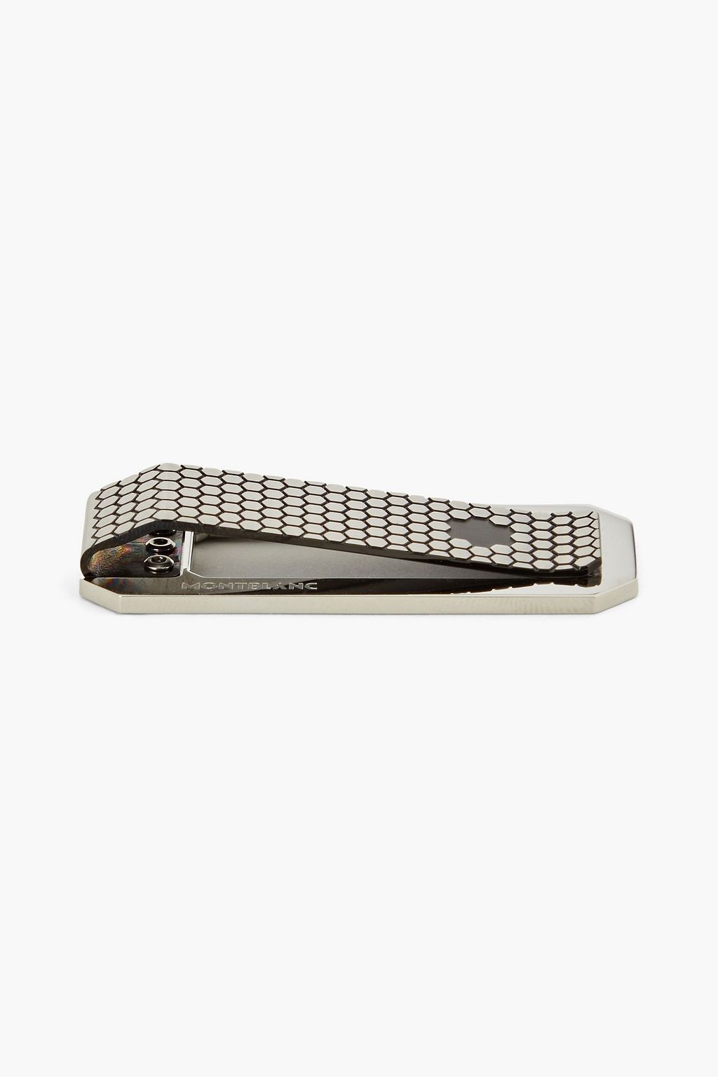 MONTBLANC Silver-tone enamel money clip